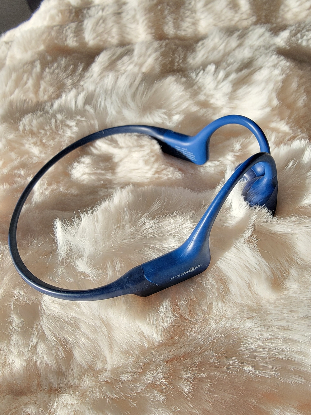 Aftershokz Open-Ear Wireless Bone Conduction Headphones — Blue - Picture 3 of 6